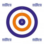 Milbro 14cm x 14cm Red, White & Blue Paper targets (QTY 100 per Pack)
